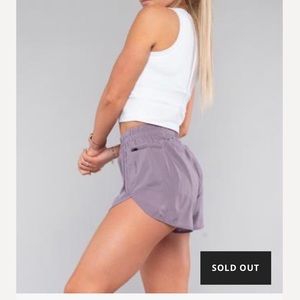 High rise track shorts, NWOT